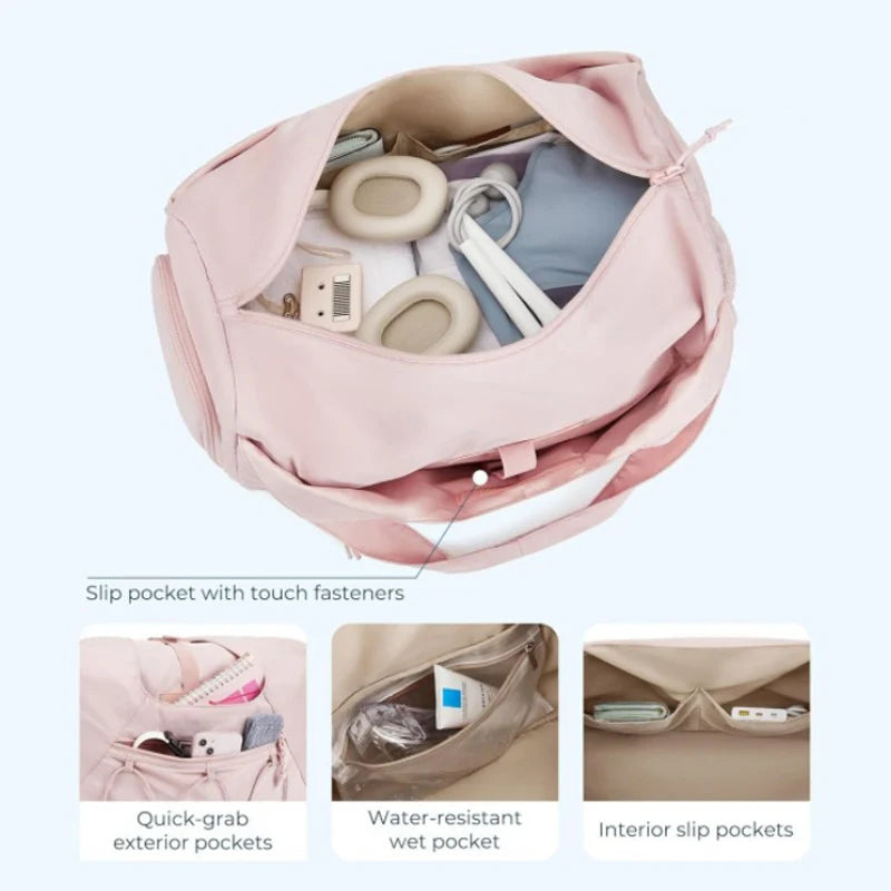 Weekender Fitness Bag — Wet/Dry Separation