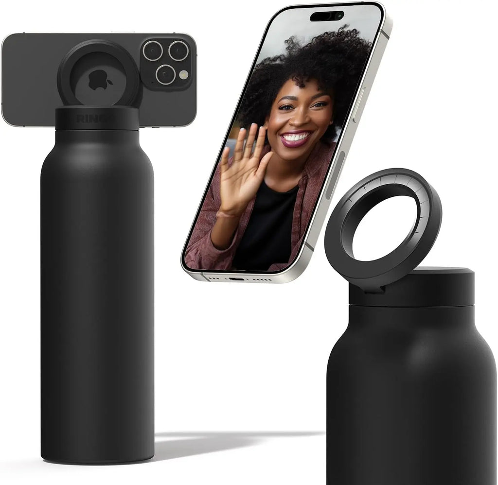 Hands-Free Bottle with Magnetic Phone Mount — 710 ml