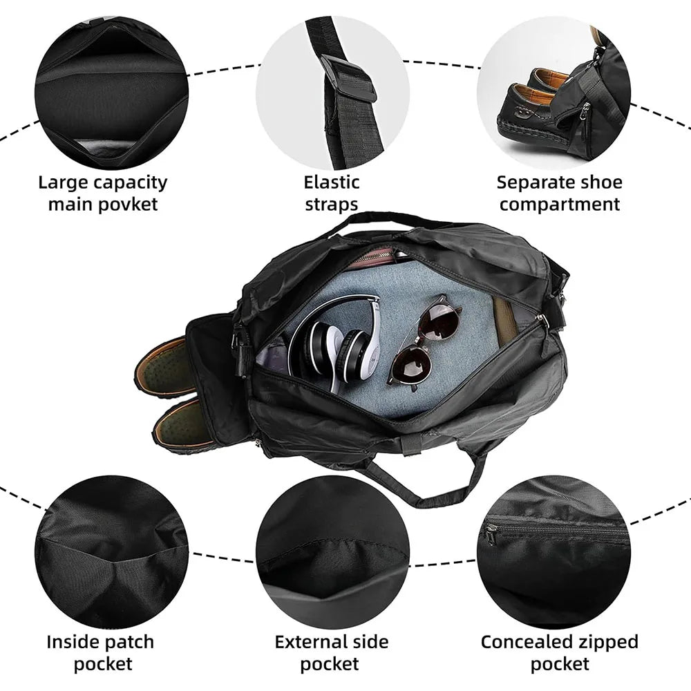 Yoga Tote with Shoe Compartment