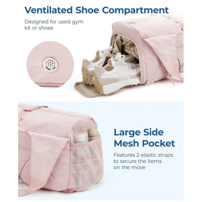 Weekender Fitness Bag — Wet/Dry Separation