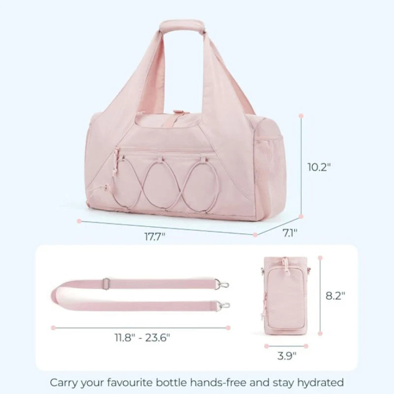 Weekender Fitness Bag — Wet/Dry Separation